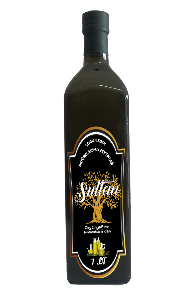 Sultan Soguk Sıkım naturel sızma Zeytinyağı 1.lt cam