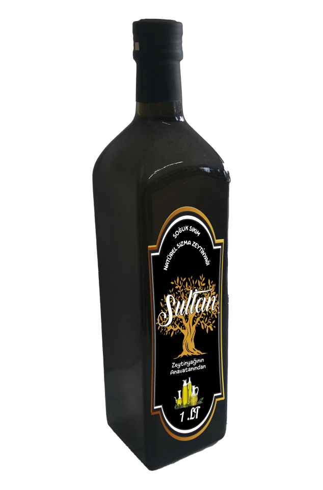 Sultan Soguk Sıkım naturel sızma Zeytinyağı 1.lt cam