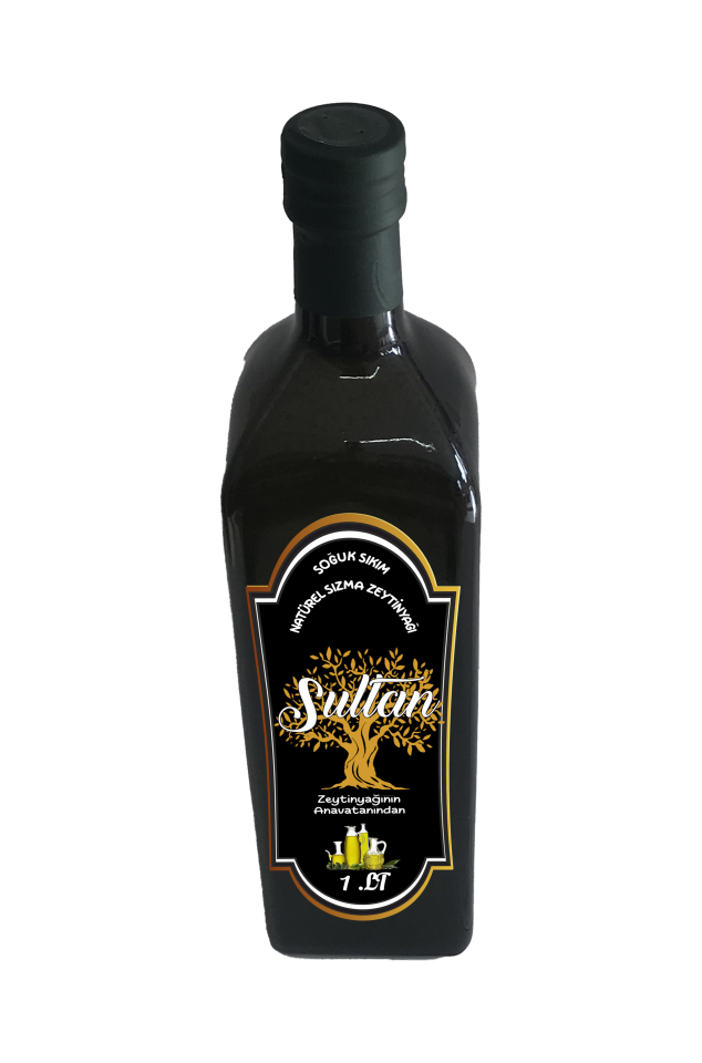 Sultan Soguk Sıkım naturel sızma Zeytinyağı 1.lt cam