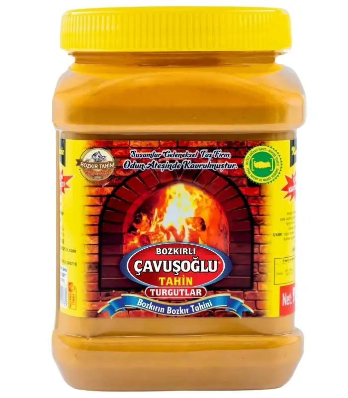 Çavuşoğlu odun ateşinde karafırında çifte kavrulmuş kepeksiz Bozkır tahini 930g