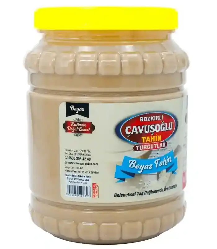 Çavuşoğlu odun ateşinde tek kavrulmuş kepeksiz beyaz tahin 930g