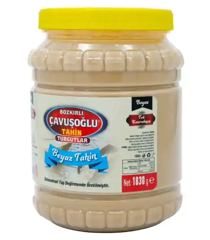 Çavuşoğlu odun ateşinde tek kavrulmuş kepeksiz beyaz tahin 930g