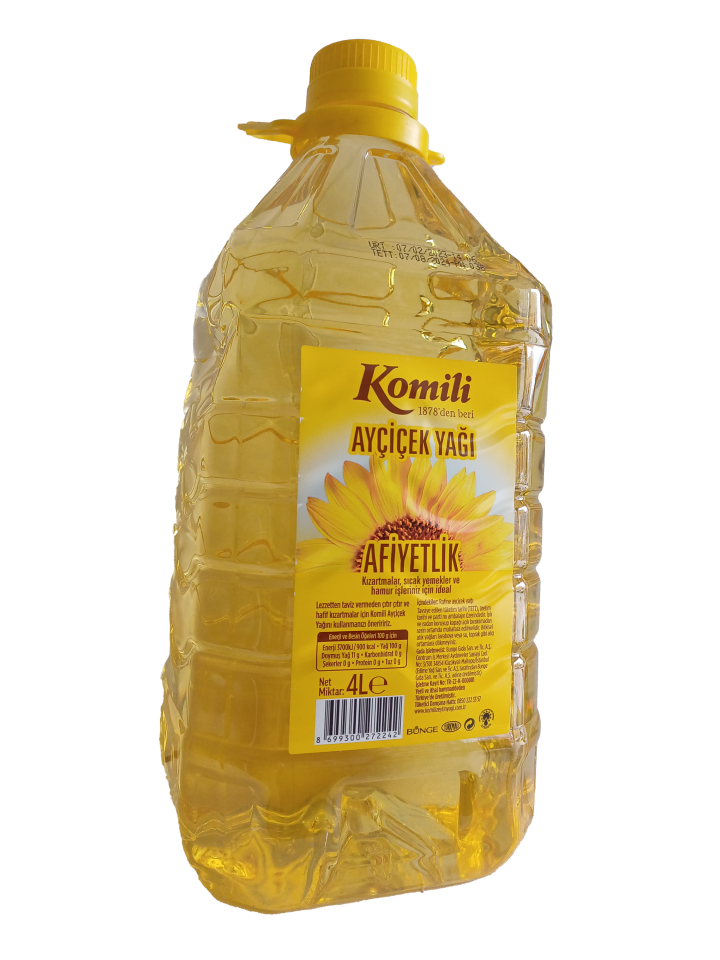 Komili ayçiçek yağı 4 lt pet