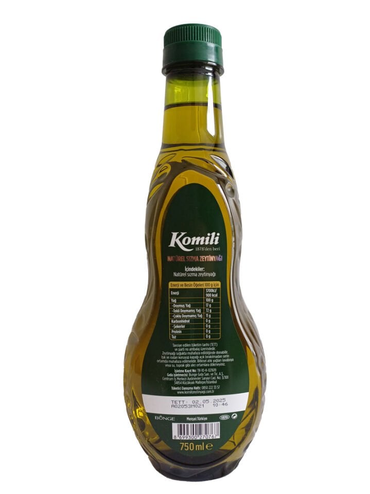 Komili sızma zeytınYagı banmalık 750 ml pet
