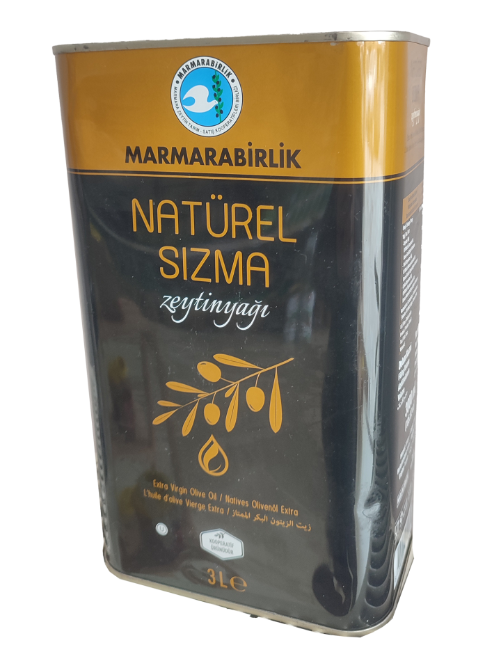 Marmarabirlik natürel sızma Zeytinyağı 3 lt teneke