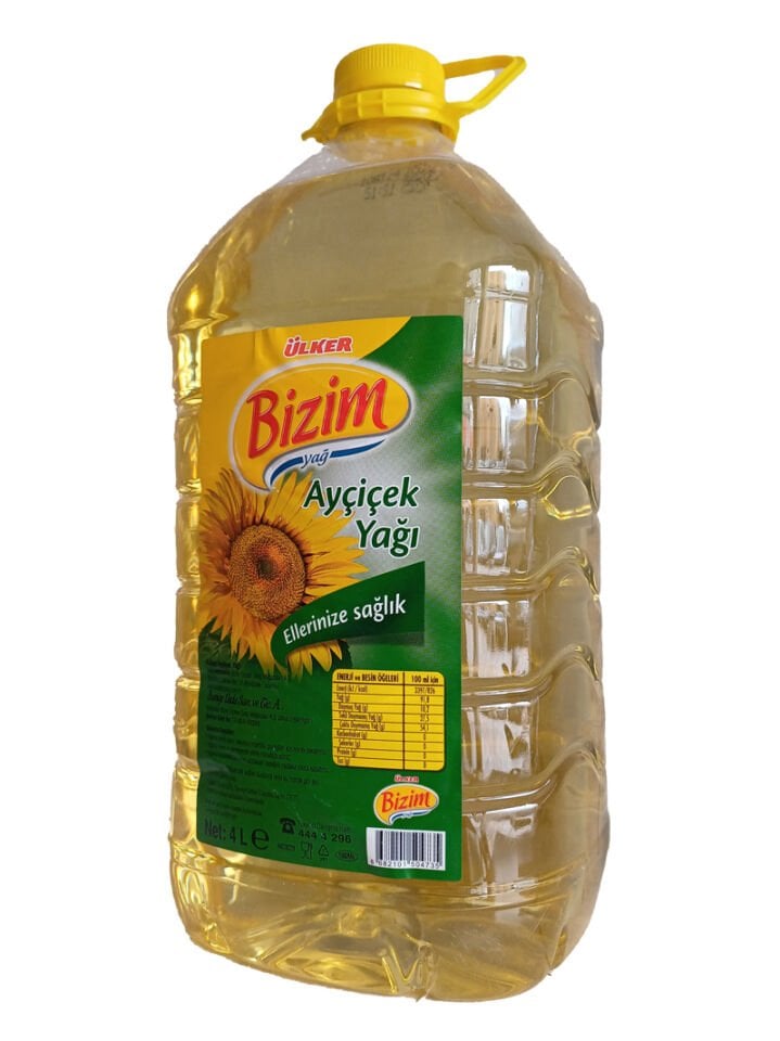 Ülker bizim ayçiçek yağı 4 lt pet