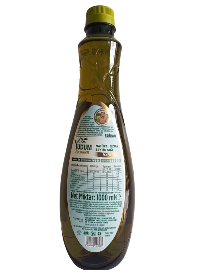 Yudum Egemden naturel sızma Zeytinyağı 1 lt