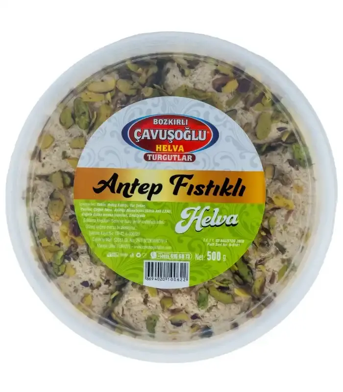 Çavuşoğlu tahinli helva Antepfıstıklı 500gr pet