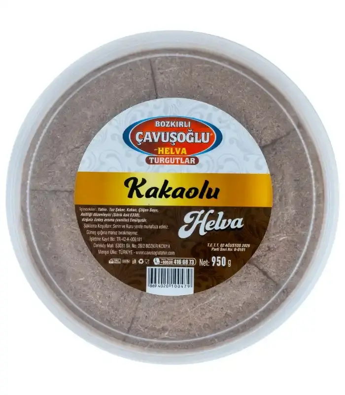 Çavuşoğlu tahinli helva kakaolu 950gr pet