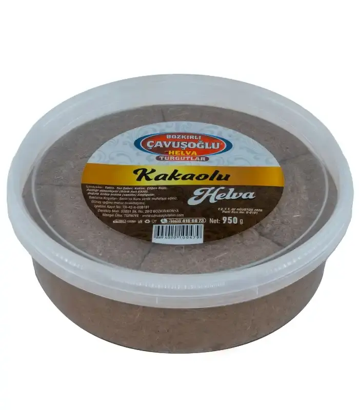 Çavuşoğlu tahinli helva kakaolu 950gr pet