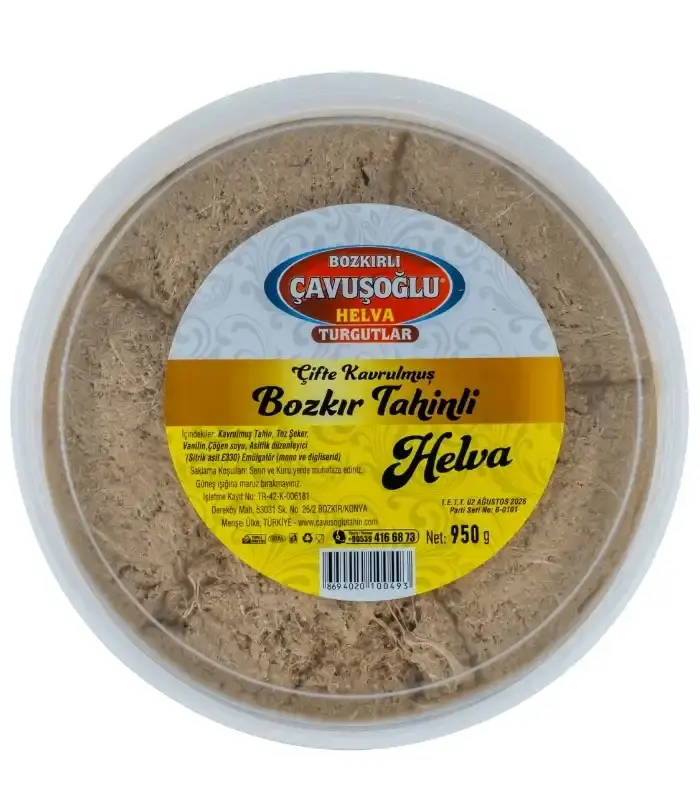 Çavuşoğlu tahinli helva sade kavrulmuş 950gr pet
