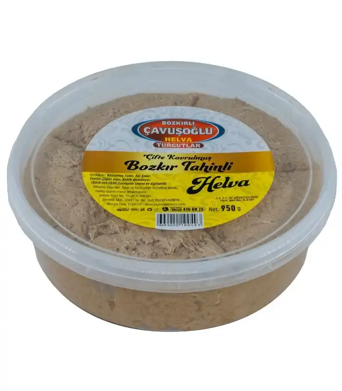 Çavuşoğlu tahinli helva sade kavrulmuş 950gr pet