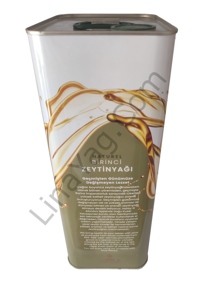 Kuser naturel birinci Zeytinyağı 5 lt teneke