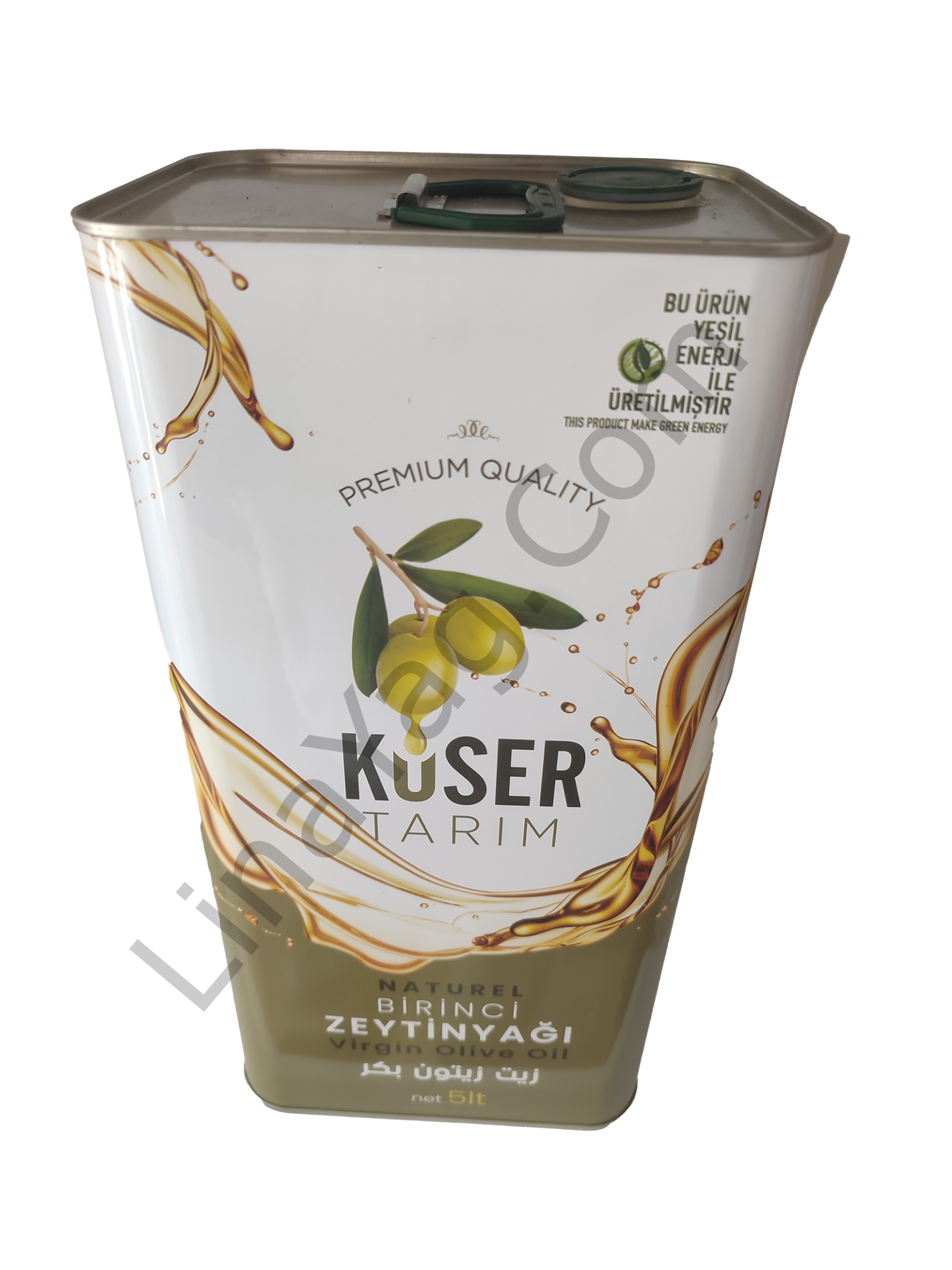 Kuser naturel birinci Zeytinyağı 5 lt teneke