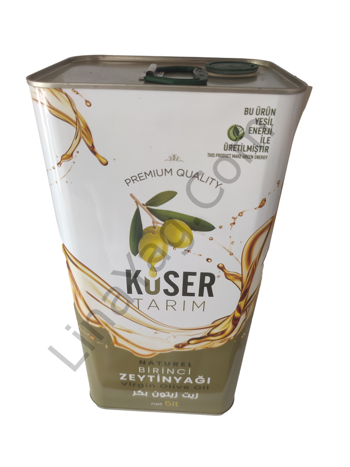 Kuser naturel birinci Zeytinyağı 5 lt teneke