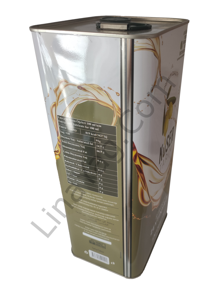 Kuser naturel birinci Zeytinyağı 5 lt teneke