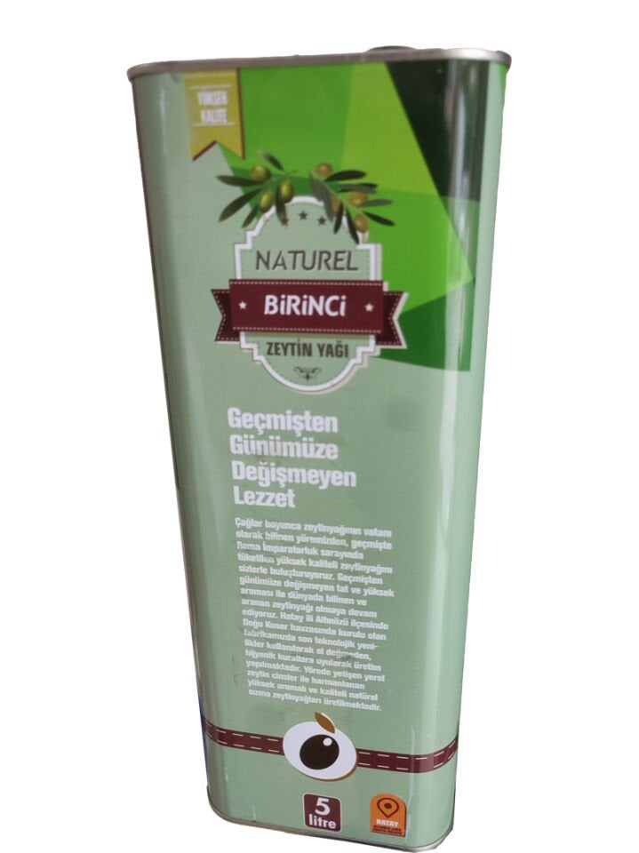 Kuser naturel birinci Zeytinyağı 5 lt teneke