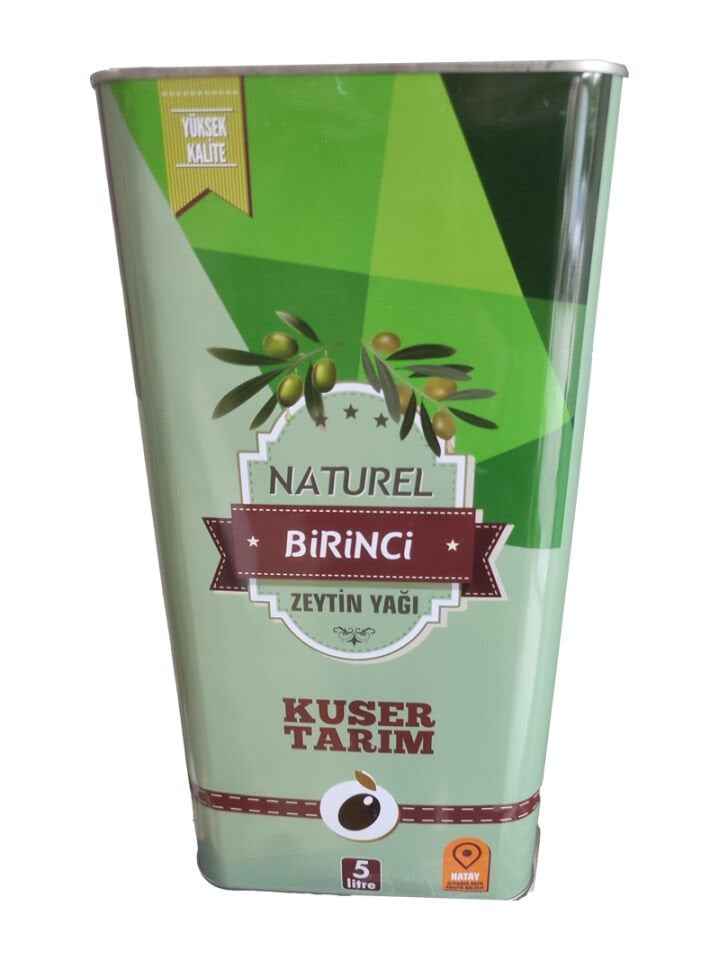 Kuser naturel birinci Zeytinyağı 5 lt teneke