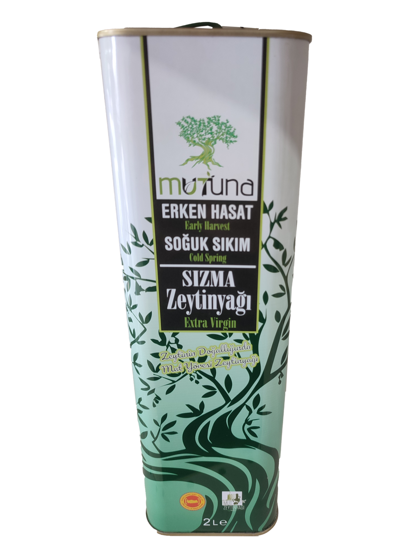 Mutuna Erken hasat Soguk Sıkım sızma ZeytinYagı 2 lt