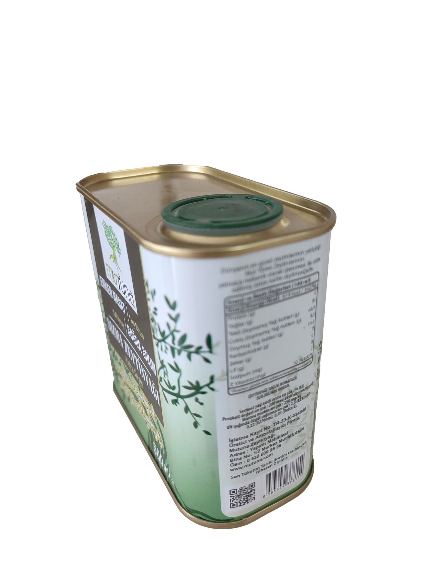 Mutuna Erken hasat Soguk Sıkım sızma ZeytinYagı 500 ml