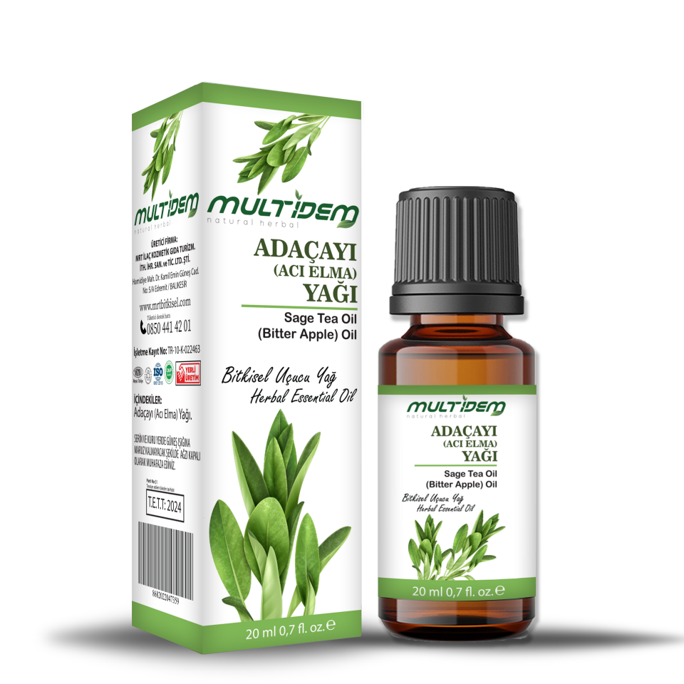 Mrt - Multidem adaçayı yağı (acı elma) 20 ml cam şişe