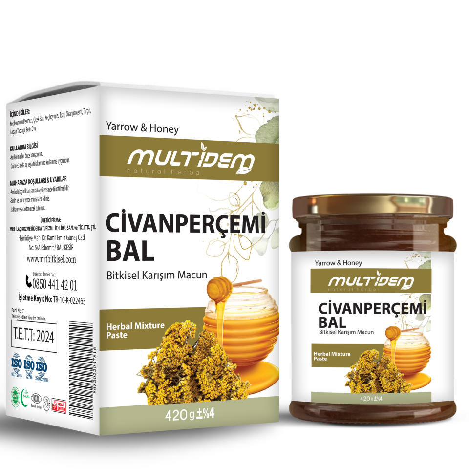 Mrt - Multidem civanperçemi ballı macun 420 gr cam kavanoz