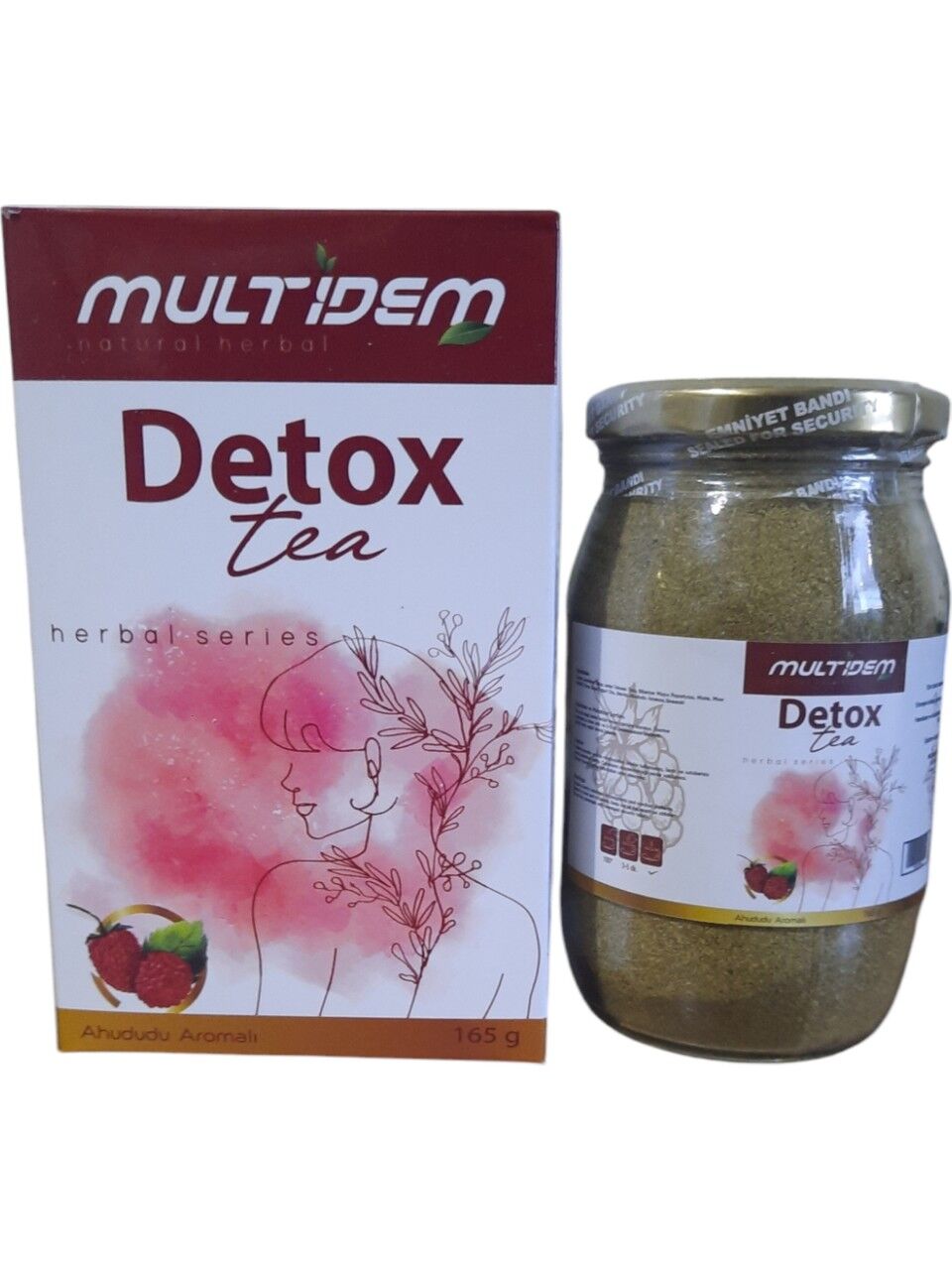 Mrt - Multidem detox tea (ahududu aromalı) 165gr cam kavanoz