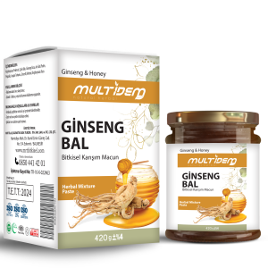 Mrt - Multidem ginseng ballı macun 420 gr cam kavanoz