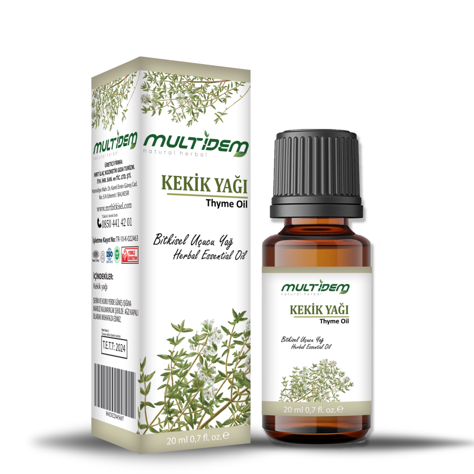 Mrt - Multidem kekik uçucu yağı 20 ml cam şişe