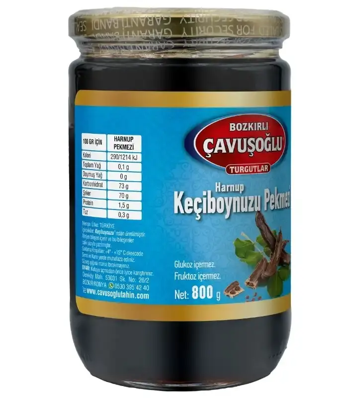 Çavuşoğlu harnup (keçiboynuzu) pekmezi 800gr cam
