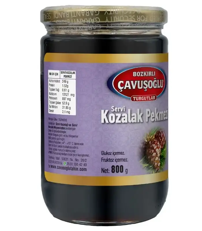 Çavuşoğlu kozalak pekmezi 800gr cam